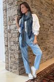 Made in Italy Baby Cord Classic Slim Jogger Light Denim